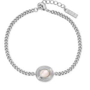 Elizabeth Stone Saturn Bracelet - Mother of Pearl / Silver